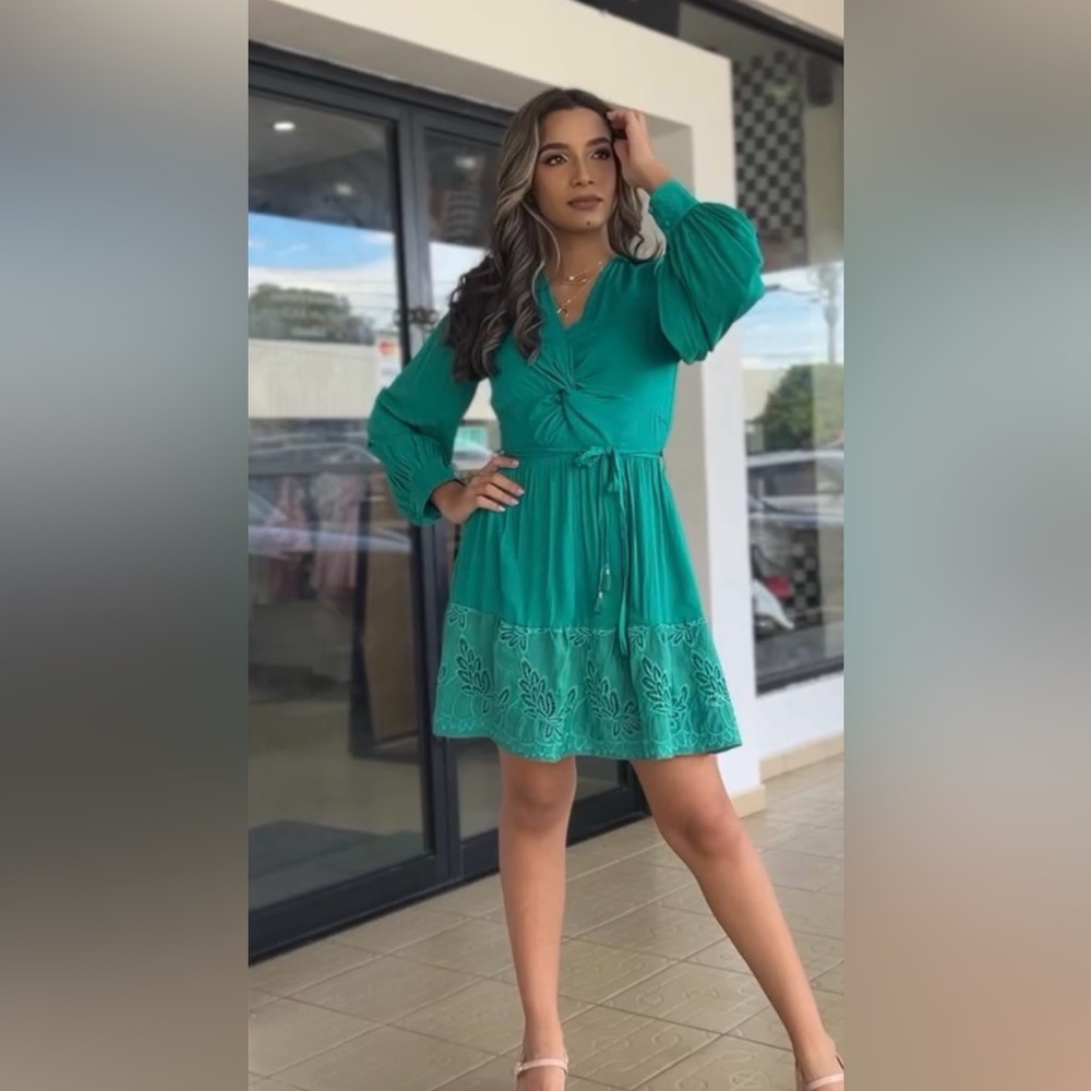 Chic Ways Elegant Teal Dress